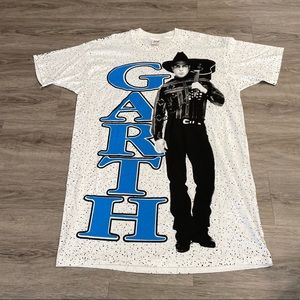 Vintage Garth Brooks All Over Print Shirt, Made in USA